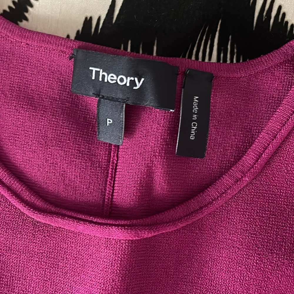 Theory peplum top, size P - Picture 4 of 5